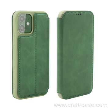 Funda de cuero con tapa vintage para Galaxy S21